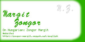 margit zongor business card